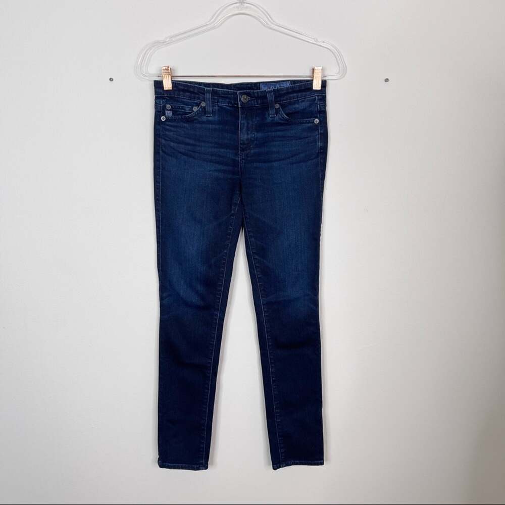 AG Adriano Goldschmied Womens Size 25 The Middl Ankle Skinny Jeans Dark Wash